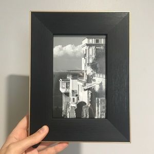 World Market black wood grain 4x6 frame in box